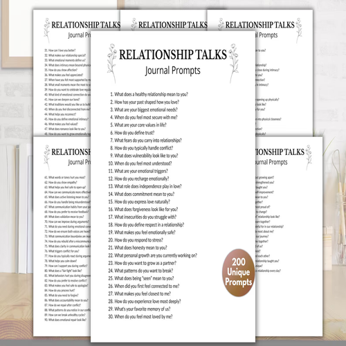 200 Couples Journal Prompts